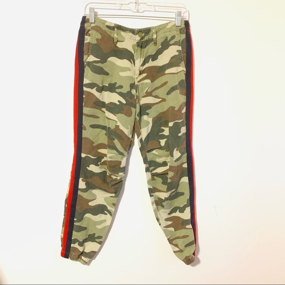 Mother No Zip Misfit Double Time Camo stripe jogger pants - Picture 6 of 11